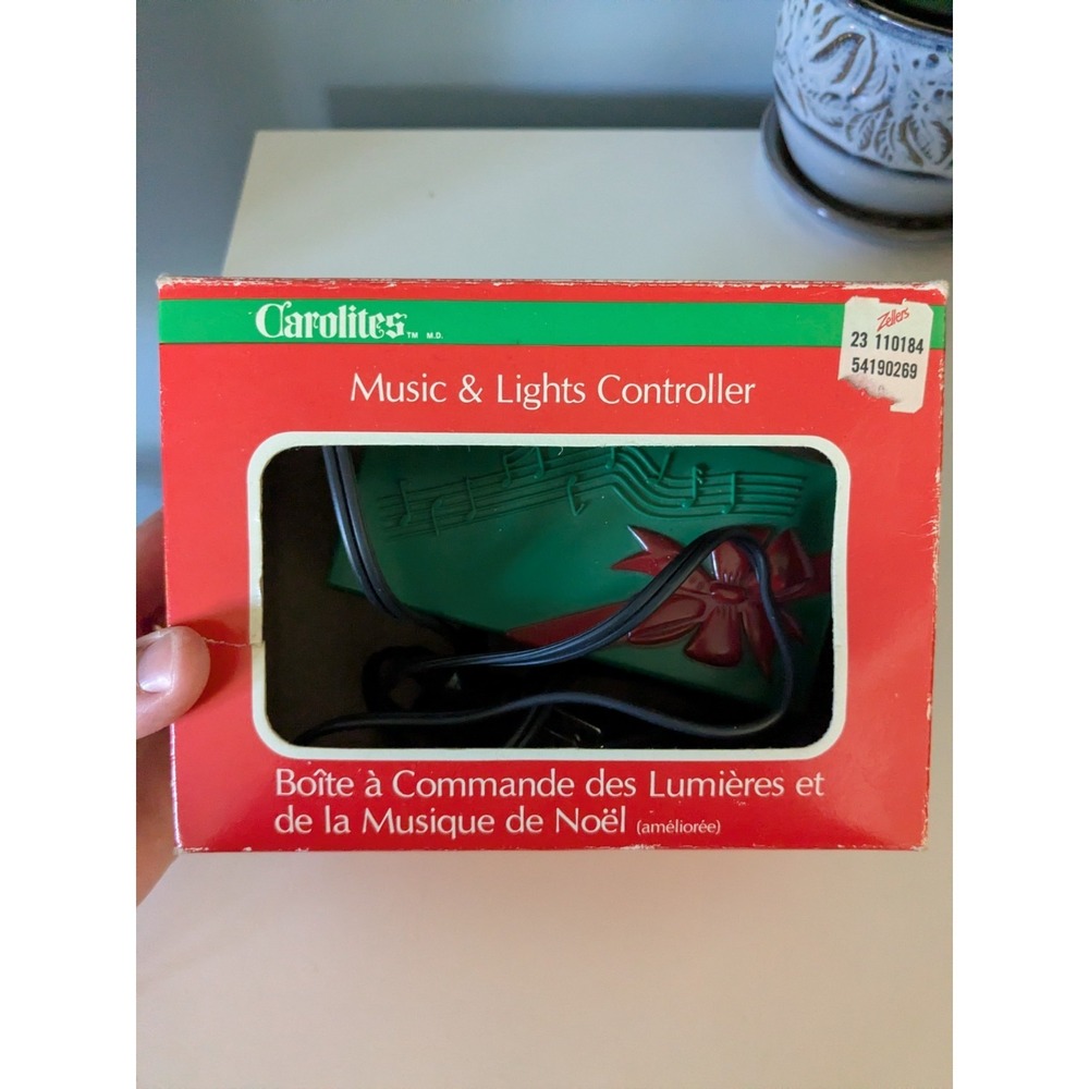 Vintage Carolites Christmas Music & Lights Controller Working w Box